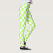 Classic visual lime checkerboard  レギンス (右)