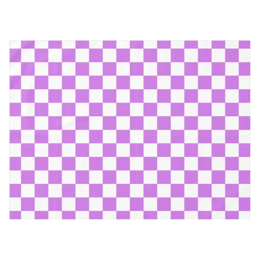Classic visual magenta checkerboard  テーブルクロス (正面(横))