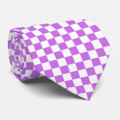 Classic visual magenta checkerboard  ネクタイ (ロール)