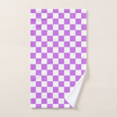 Classic visual magenta checkerboard  バスタオルセット (ハンドタオル)