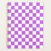 Classic visual magenta checkerboard  プランナー手帳 (正面)