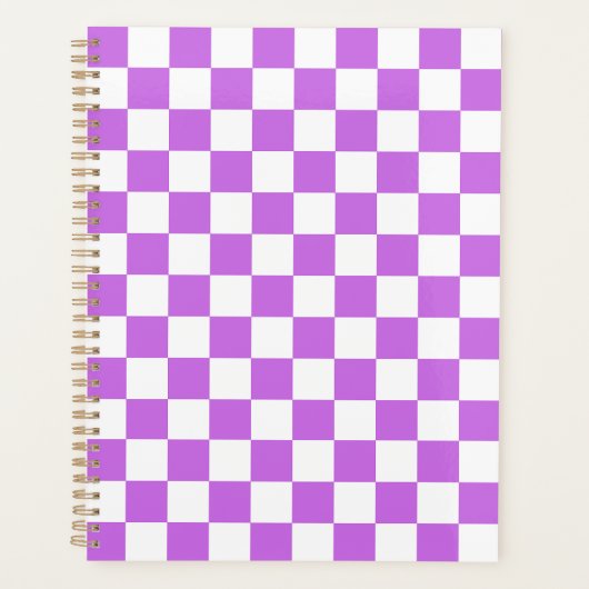 Classic visual magenta checkerboard  プランナー手帳 (正面)