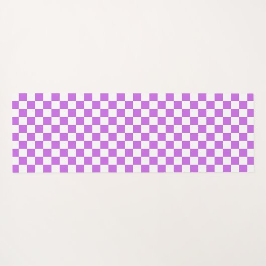 Classic visual magenta checkerboard  ヨガマット (裏面(横))