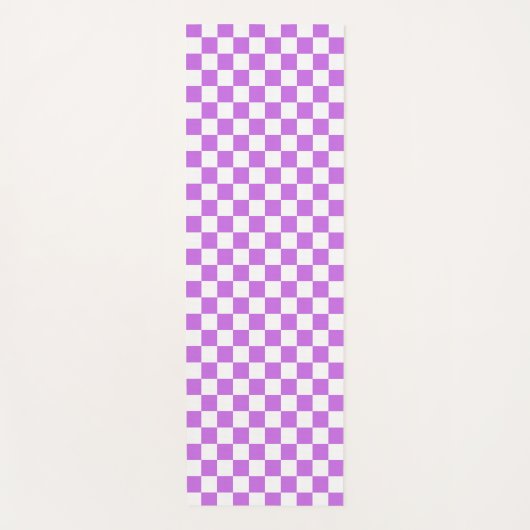 Classic visual magenta checkerboard  ヨガマット (正面)