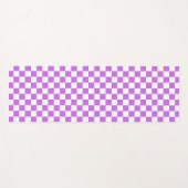 Classic visual magenta checkerboard  ヨガマット (正面(横))