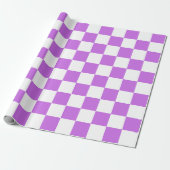 Classic visual magenta checkerboard  ラッピングペーパー (アンロールド)