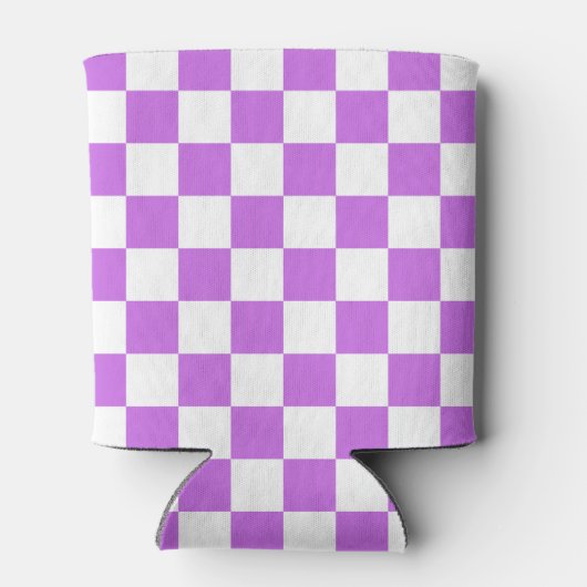 Classic visual magenta checkerboard  缶クーラー (裏面)