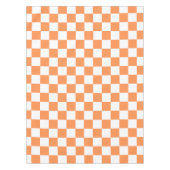 Classic visual orange checkerboard  テーブルクロス (正面)