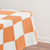 Classic visual orange checkerboard  テーブルクロス (インサイチュ)