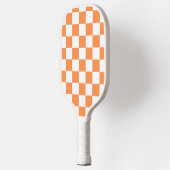 Classic visual orange checkerboard  ピックルボールラケット (左)