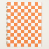 Classic visual orange checkerboard  プランナー手帳 (正面)