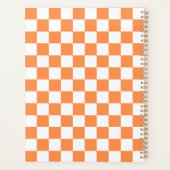 Classic visual orange checkerboard  プランナー手帳 (裏面)
