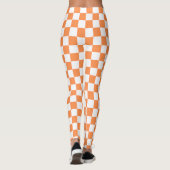 Classic visual orange checkerboard  レギンス (裏面)
