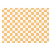 Classic visual peach checkerboard  テーブルクロス (正面(横))