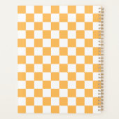 Classic visual peach checkerboard  プランナー手帳 (裏面)