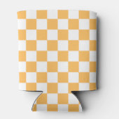 Classic visual peach checkerboard  缶クーラー (裏面)