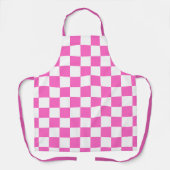 Classic visual pink checkerboard  エプロン (正面)