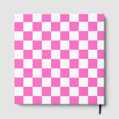 Classic visual pink checkerboard  ゲストブック (裏面)