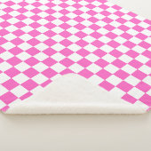 Classic visual pink checkerboard  シェルパブランケット (3/4)