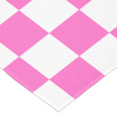 Classic visual pink checkerboard  テーブルクロス (アングル)
