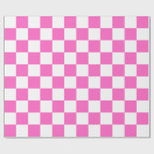 Classic visual pink checkerboard  ラッピングペーパー (フラット)