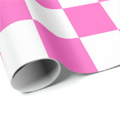 Classic visual pink checkerboard  ラッピングペーパー (ロールコーナー)