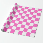 Classic visual pink checkerboard  ラッピングペーパー (アンロールド)