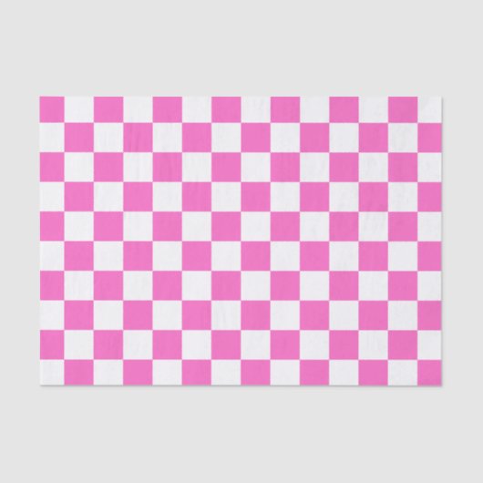 Classic visual pink checkerboard  薄葉紙 (正面)