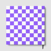 Classic visual purple checkerboard  ゲストブック (裏面)