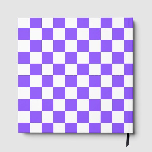 Classic visual purple checkerboard  ゲストブック (裏面)