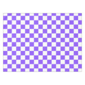 Classic visual purple checkerboard  テーブルクロス (正面(横))