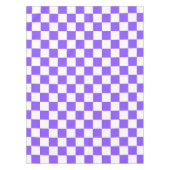 Classic visual purple checkerboard  テーブルクロス (正面)