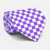 Classic visual purple checkerboard  ネクタイ (ロール)