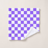 Classic visual purple checkerboard  バスタオルセット (ウォッシュタオル)