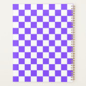 Classic visual purple checkerboard  プランナー手帳 (裏面)