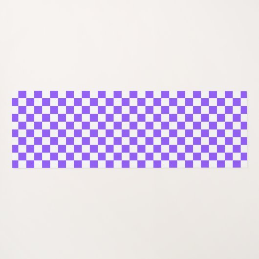 Classic visual purple checkerboard  ヨガマット (裏面(横))