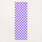 Classic visual purple checkerboard  ヨガマット (正面)