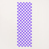 Classic visual purple checkerboard  ヨガマット (裏面)