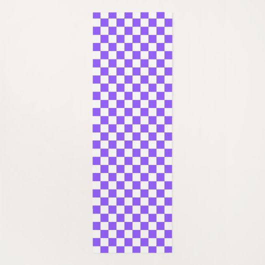 Classic visual purple checkerboard  ヨガマット (裏面)