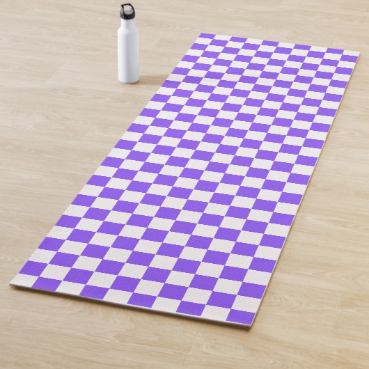 Classic visual purple checkerboard  ヨガマット (インサイチュ)