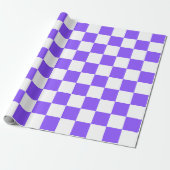 Classic visual purple checkerboard  ラッピングペーパー (アンロールド)