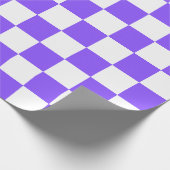 Classic visual purple checkerboard  ラッピングペーパー (角)