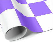Classic visual purple checkerboard  ラッピングペーパー (ロールコーナー)