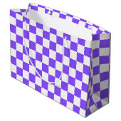 Classic visual purple checkerboard  ラージペーパーバッグ (裏面アングル)