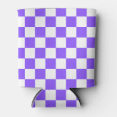 Classic visual purple checkerboard  缶クーラー (正面)