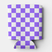 Classic visual purple checkerboard  缶クーラー (裏面)