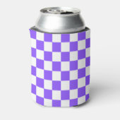 Classic visual purple checkerboard  缶クーラー (缶裏面)