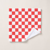 Classic visual red checkerboard  バスタオルセット (ウォッシュタオル)