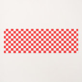 Classic visual red checkerboard  ヨガマット (裏面(横))