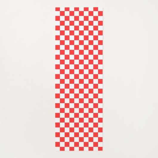 Classic visual red checkerboard  ヨガマット (裏面)